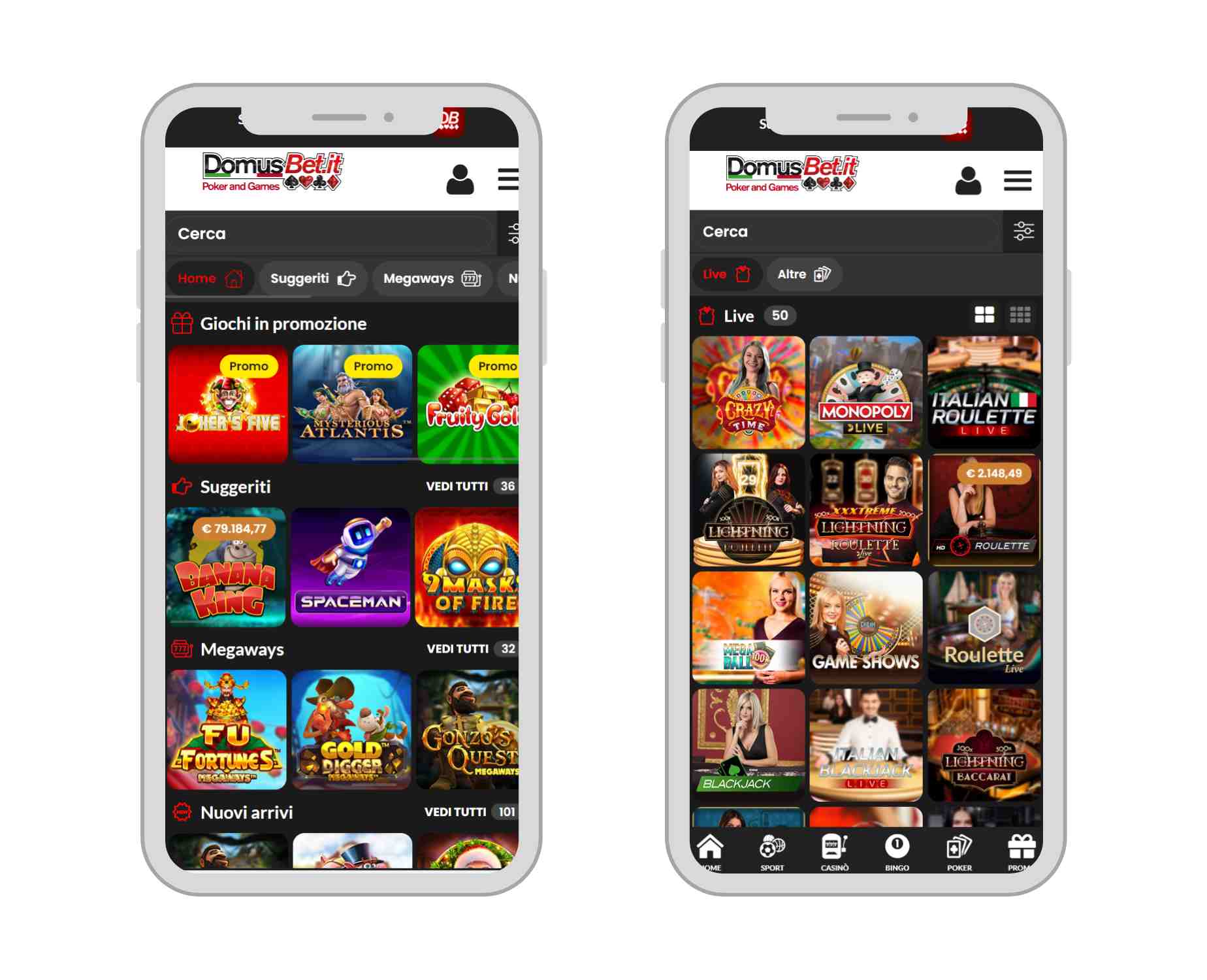 domusbet casino mobile